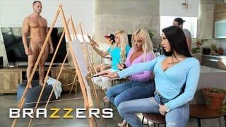 BRAZZERS - Robbin Banx &amp; MJ Fresh Get On Stage And Share Duncan&#039;s Delicious Cock In A Hot 3some