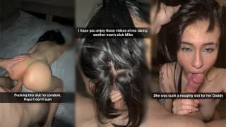 Snapchat Compilation Of 19 year old Teen Cheats on Boyfriend